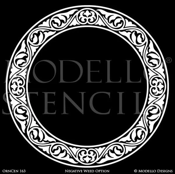 OrnCen163 Custom Medallion Stencil