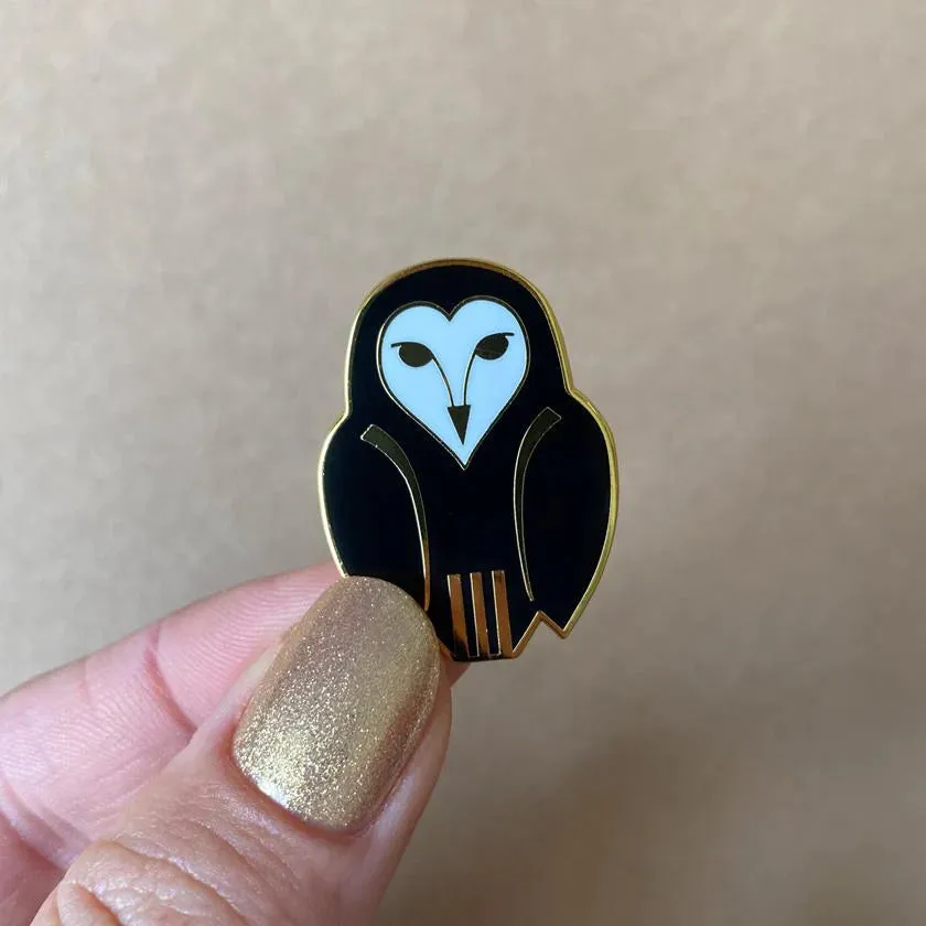 Owl Ornamental, Enamel Pin SALE