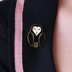 Owl Ornamental, Enamel Pin SALE