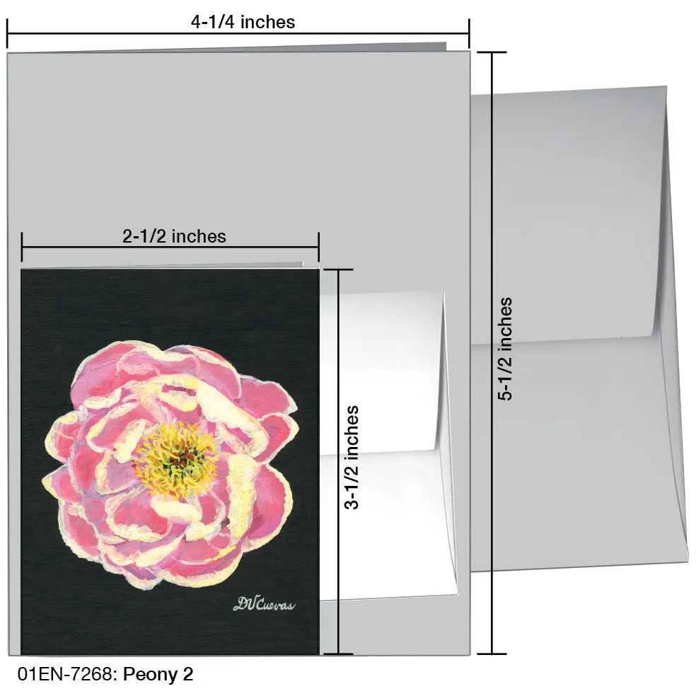 Peony 2, Greeting Card (7268)