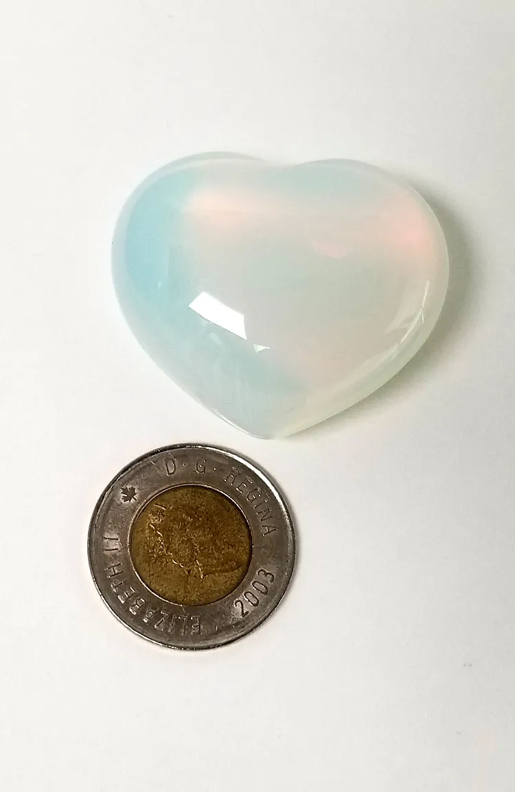 Polished Gemstones - Opalite Hearts