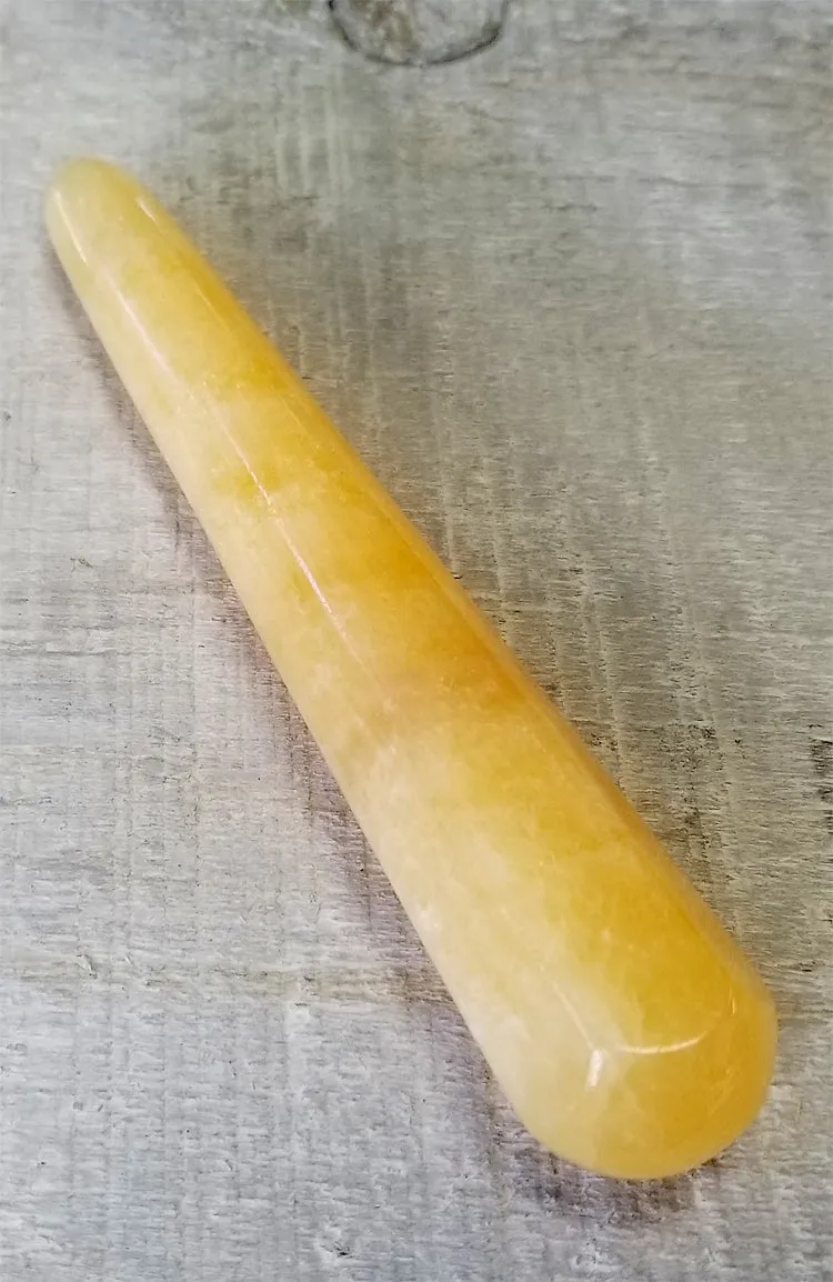 Polished Gemstones - Orange Calcite Wand 2