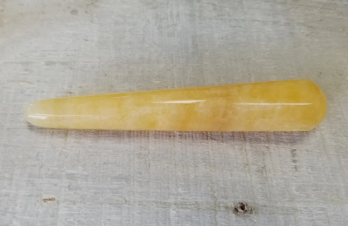 Polished Gemstones - Orange Calcite Wand 2