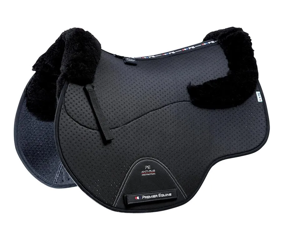 Premier Equine Close Contact Airtechnology Shockproof Wool European Saddle Pad - GP/Jump Square