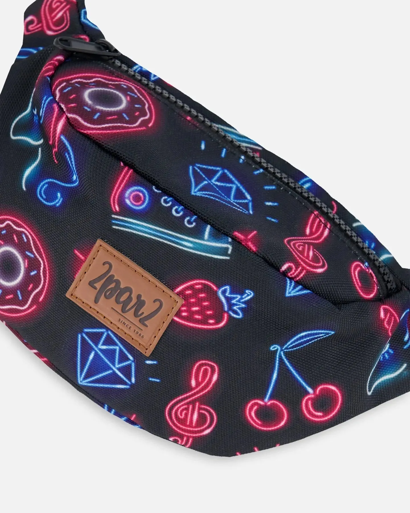 Printed Fanny Pack Black And Blue And Pink Items