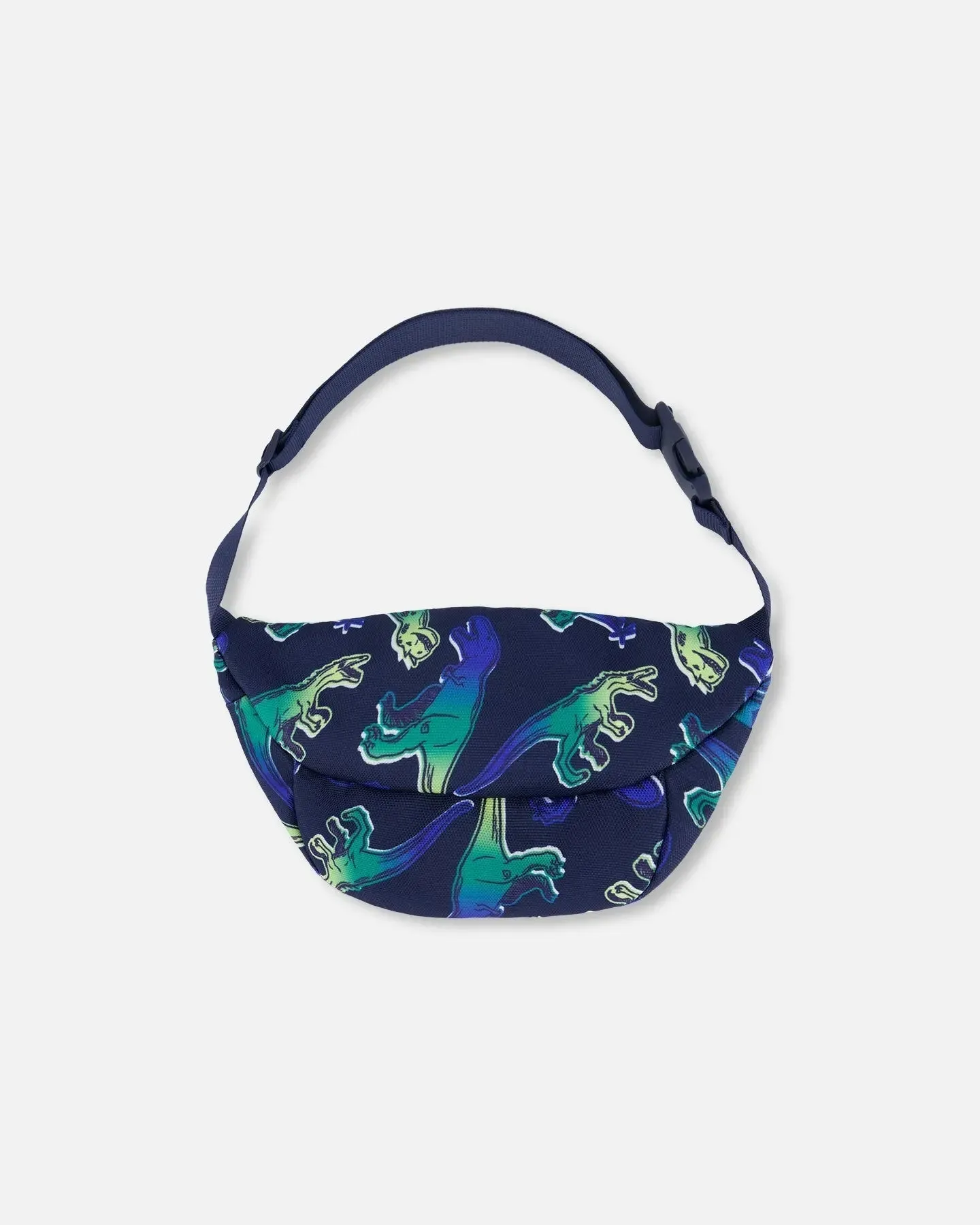 Printed Fanny Pack Blue And Green Dino On Navy