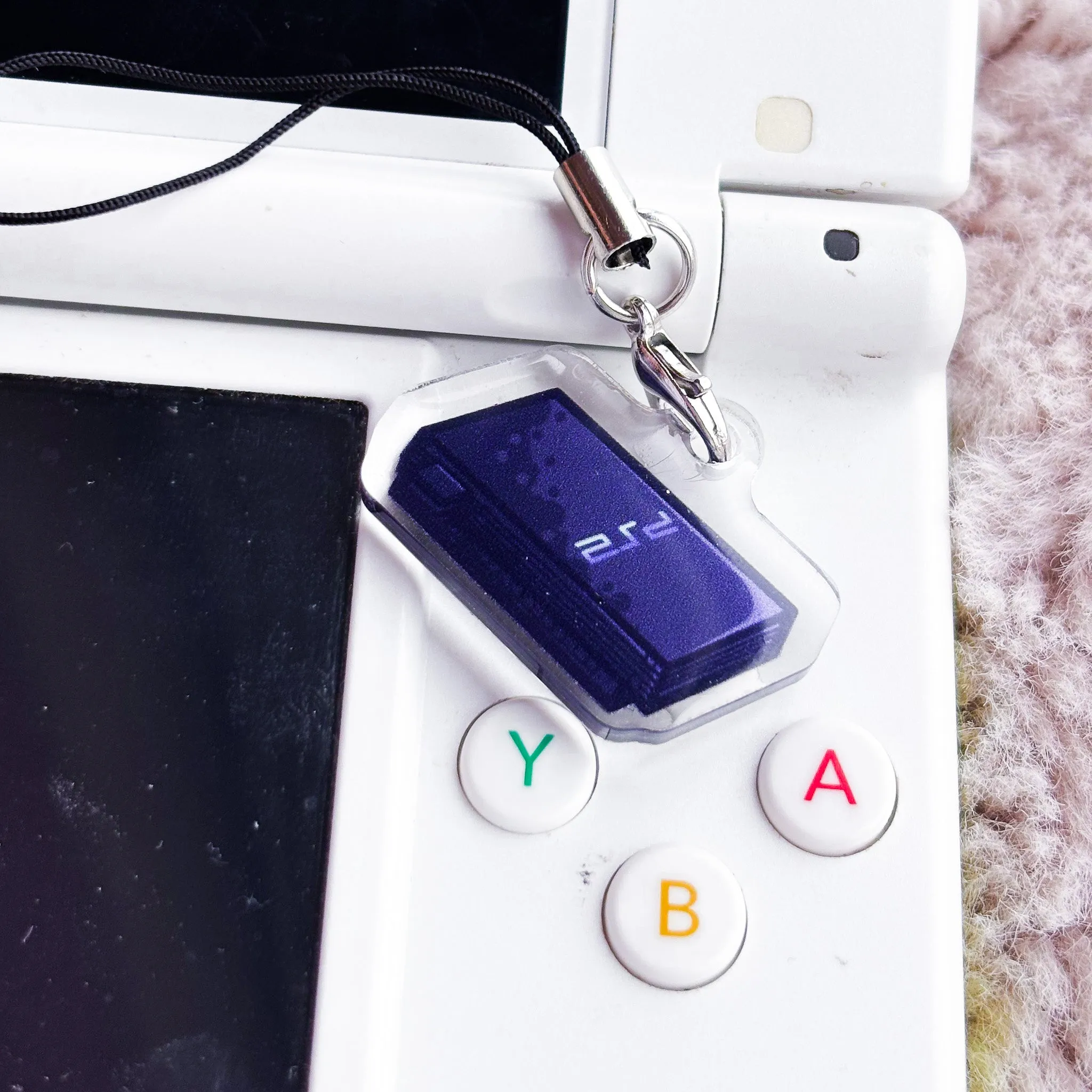 PS2 Mini Charm | Retro Console Phone Charm Nostalgia Gift for Gamers