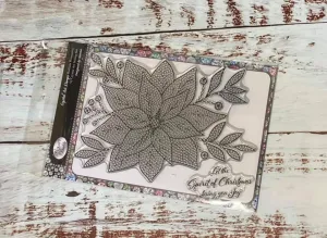 "Radiant Poinsettia" Crystal Art A5 Stamp set