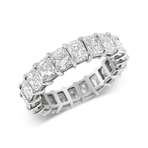 Radiant cut Diamond Eternity Band