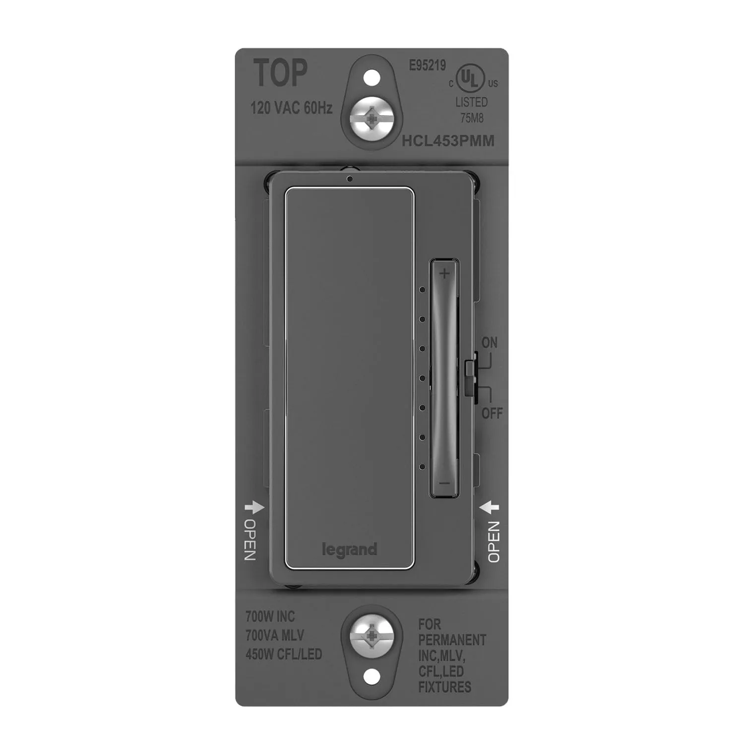 radiant Multi-Location Master Dimmer Switch, 450 Watts LED|MLV, Black