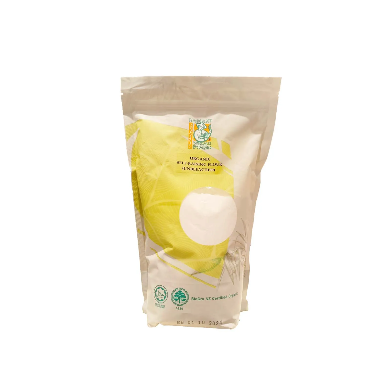 Radiant Organic Unbleached Self-Raising Flour 1kg