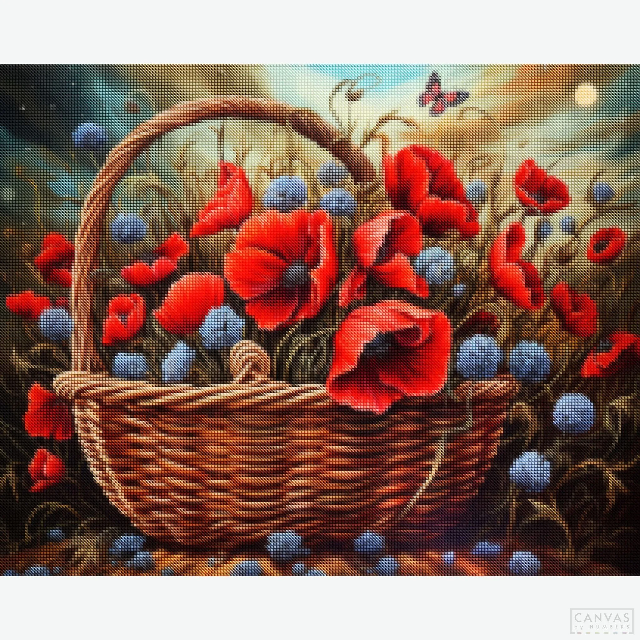 Radiant Poppies - Diamond Painting