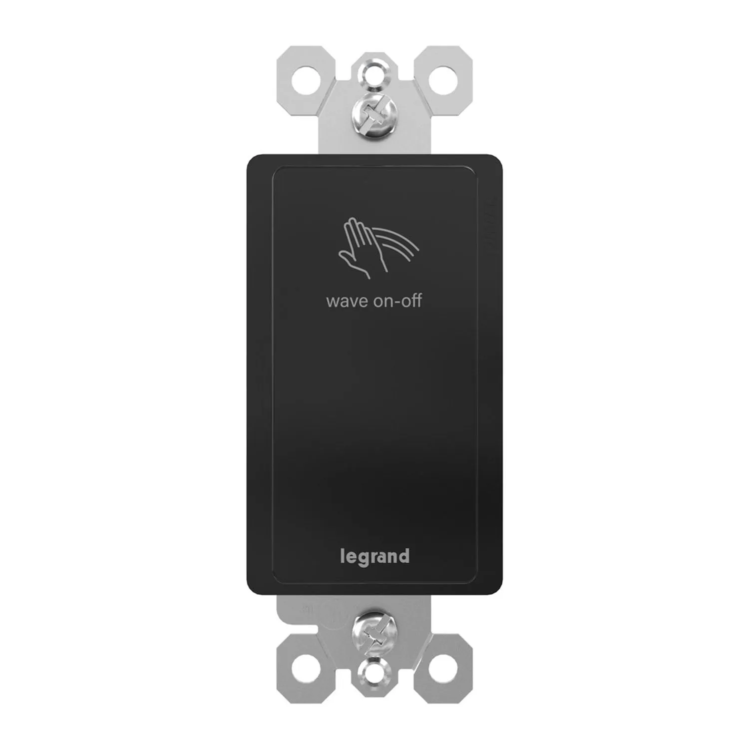 radiant Single Pole or 3-Way Wave Light Switch, 20-Amp, Black