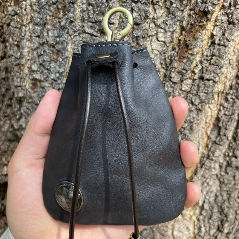 Retro Leather Coin Bag Storage Bag