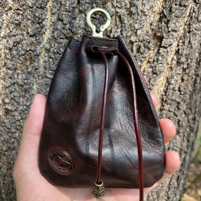 Retro Leather Coin Bag Storage Bag