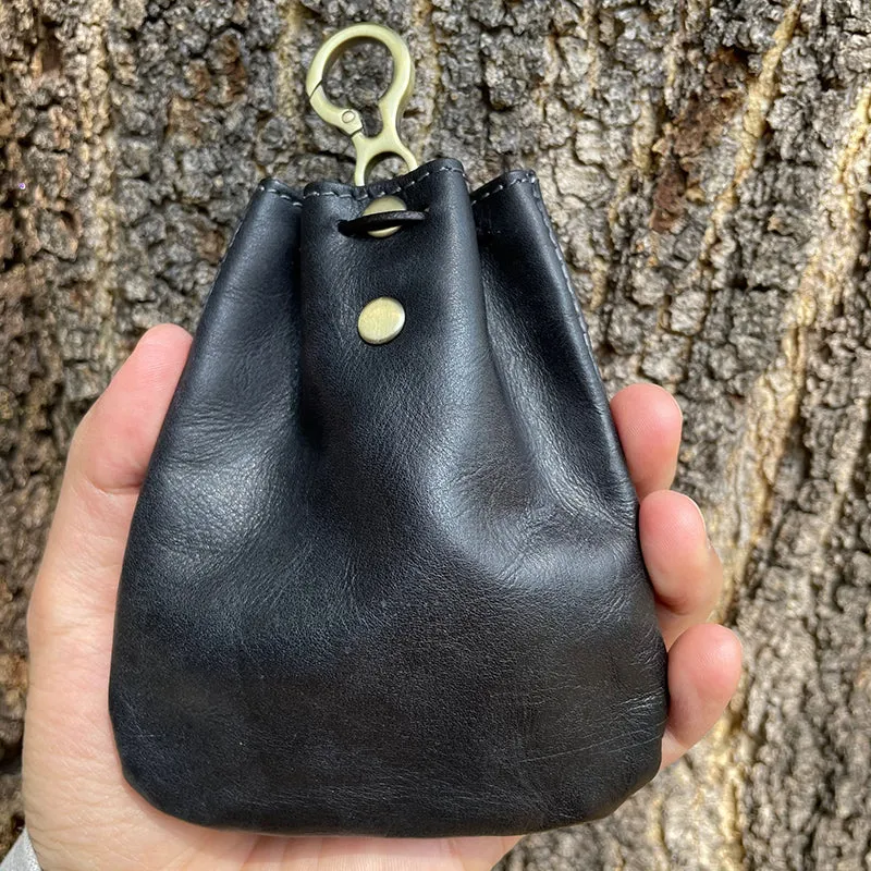 Retro Leather Coin Bag Storage Bag