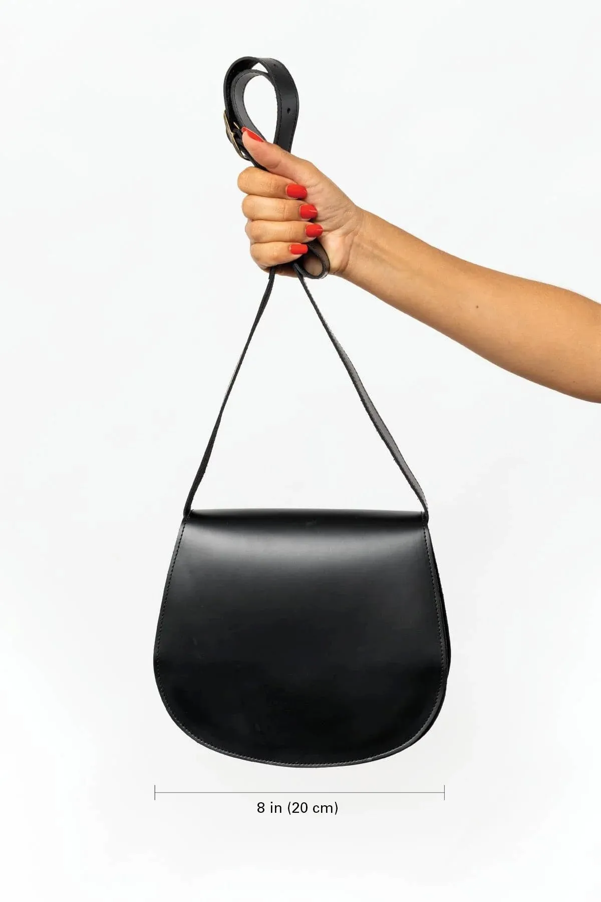 RLH3453 - Classic Leather Saddle Bag