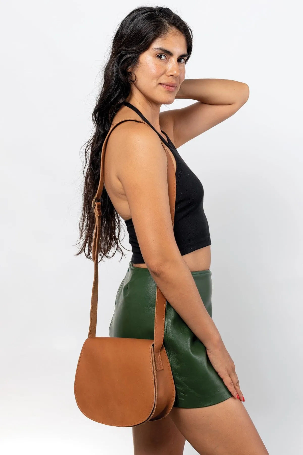 RLH3453 - Classic Leather Saddle Bag