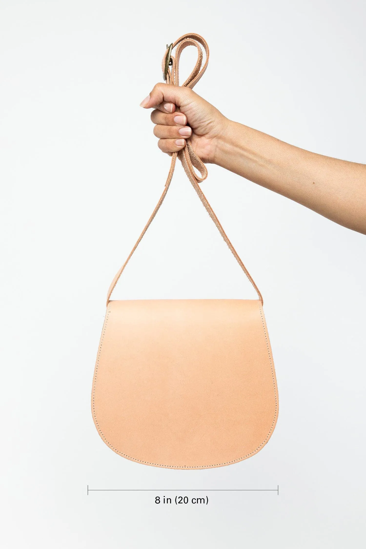 RLH3453 - Classic Leather Saddle Bag