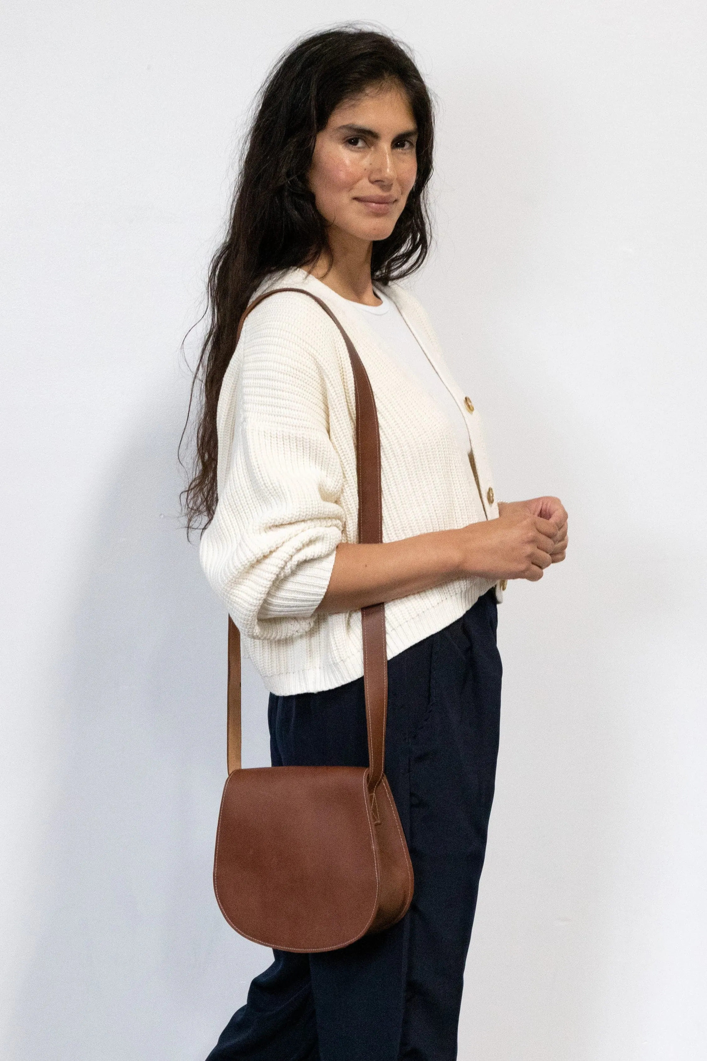 RLH3453 - Classic Leather Saddle Bag