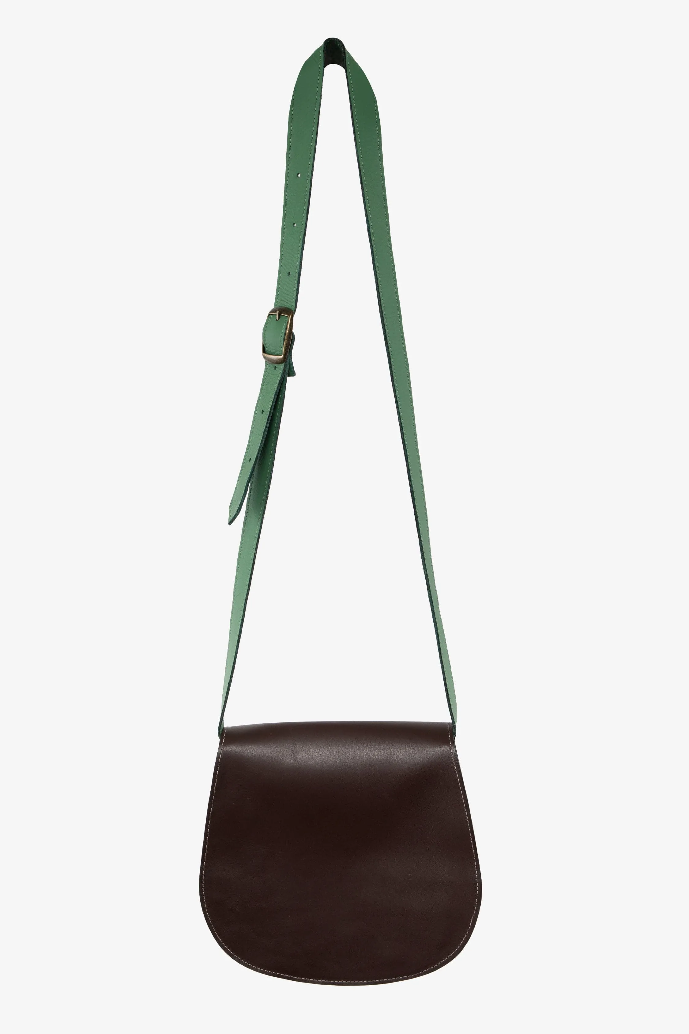 RLH3453 - Classic Leather Saddle Bag