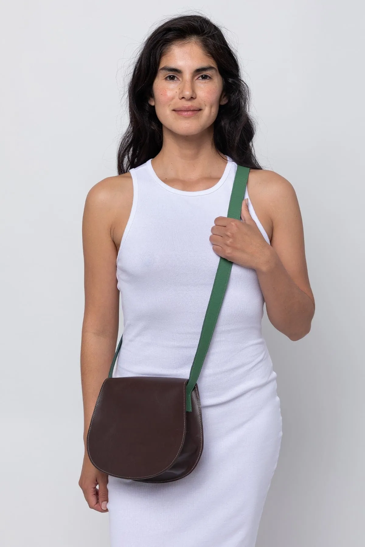 RLH3453 - Classic Leather Saddle Bag