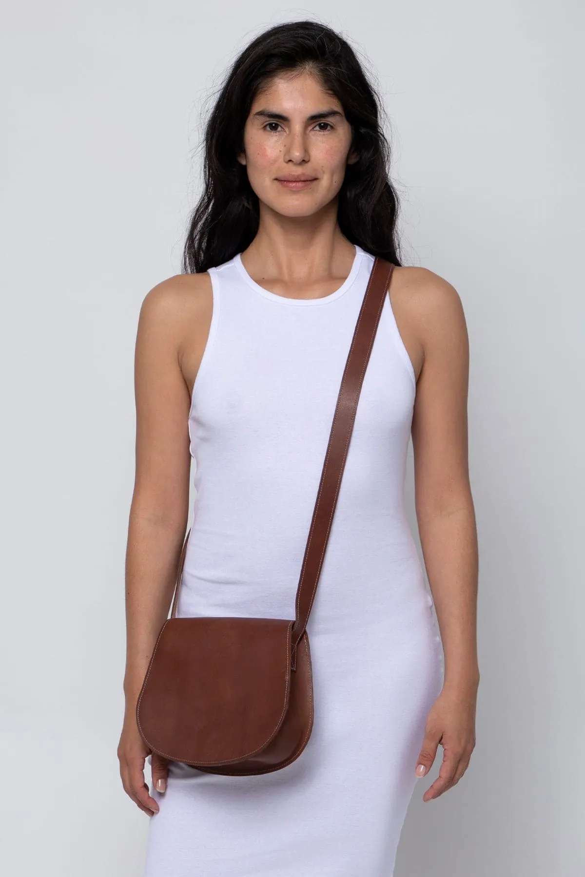 RLH3453 - Classic Leather Saddle Bag