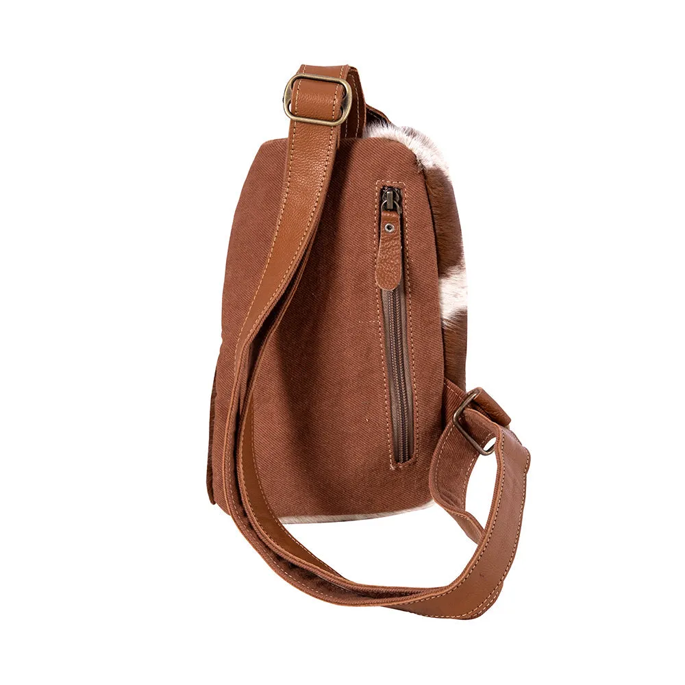 Robnette Ranch Fanny-Pack Bag In Caramel & White