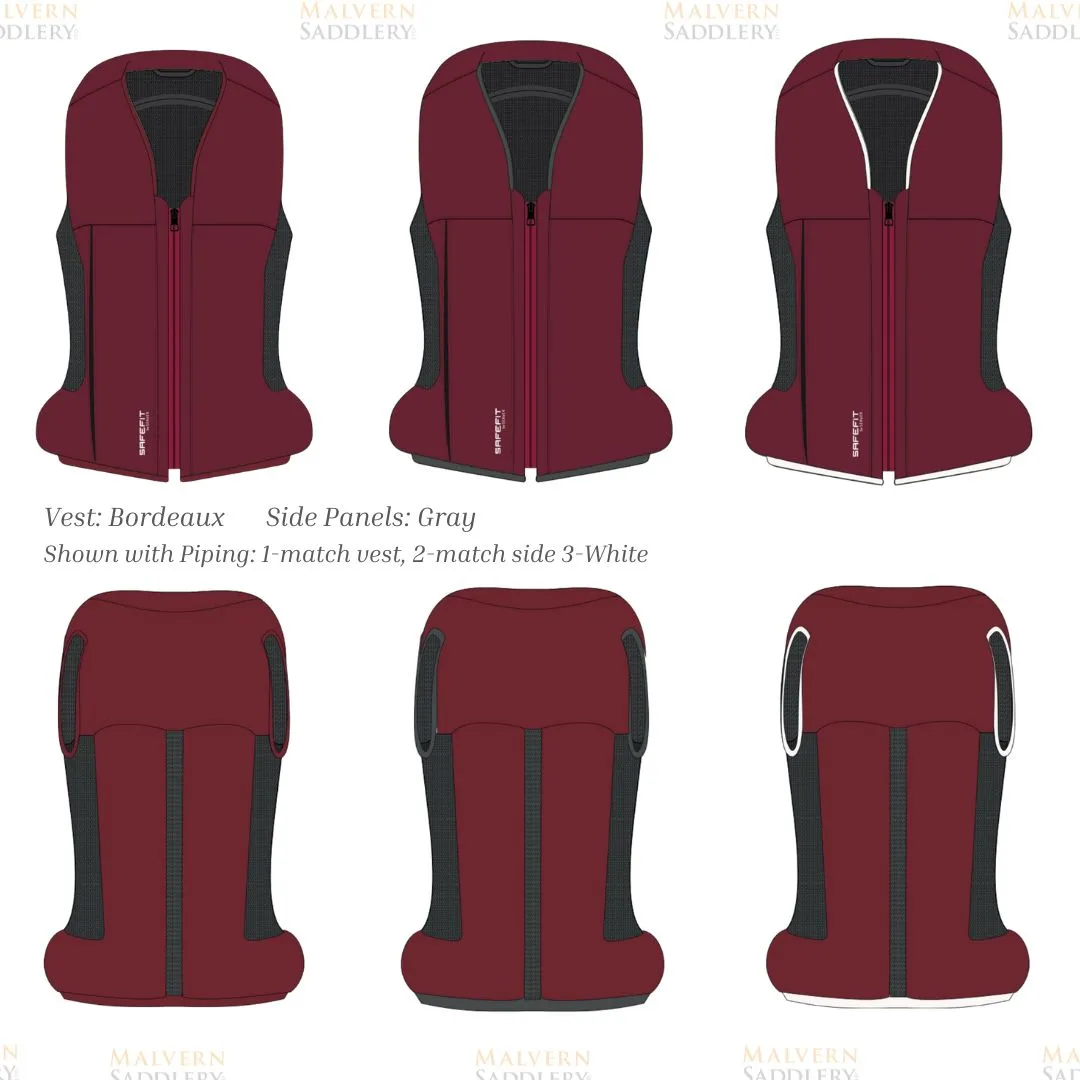 Safefit Airbag Vest - Bordeaux/Custom