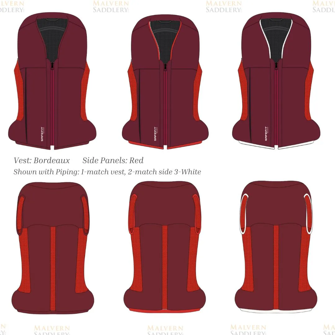 Safefit Airbag Vest - Bordeaux/Custom