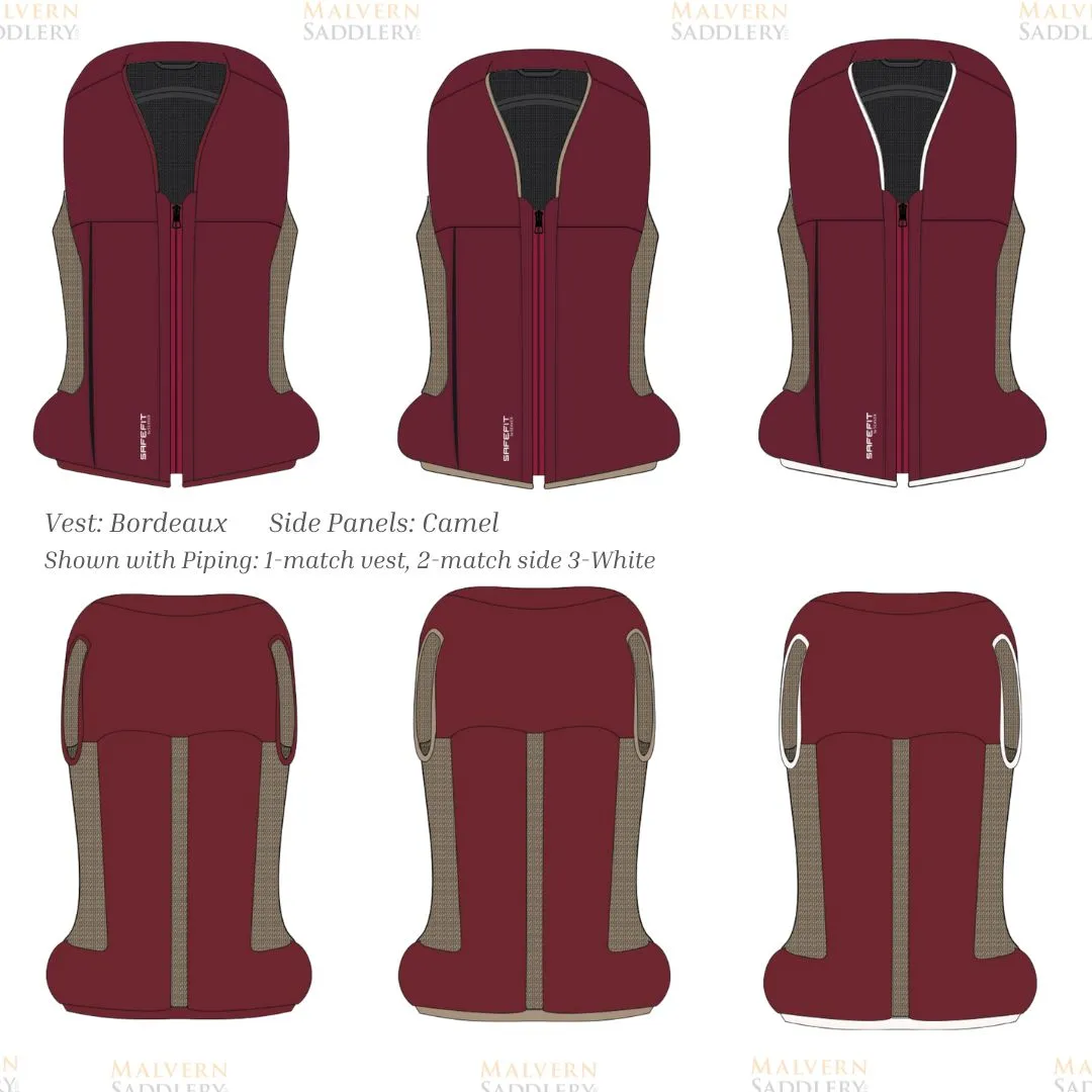 Safefit Airbag Vest - Bordeaux/Custom