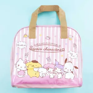 Sanrio Characters Happy Lineup Vinyl Boston Bag