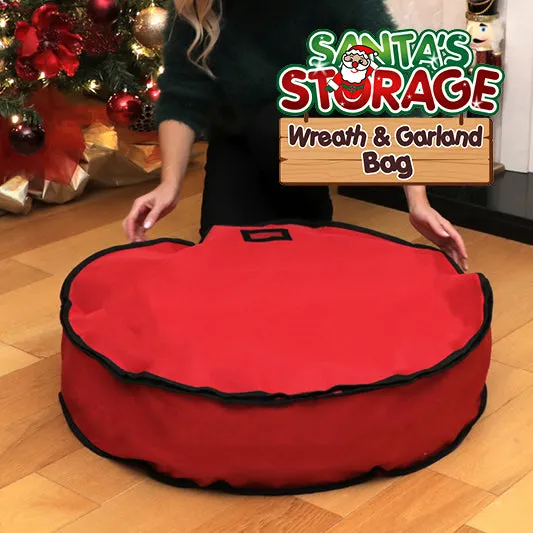 Santa's Storage Wreath & Garland Bag