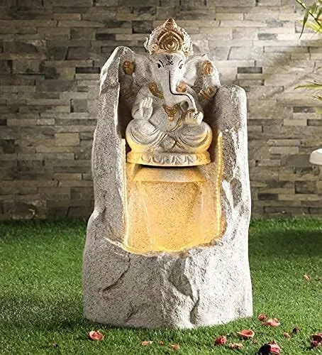 SEPBORN 2.5ft Pahad Ganesh Water Fountain, Indoor/Outdoor, for Home Office