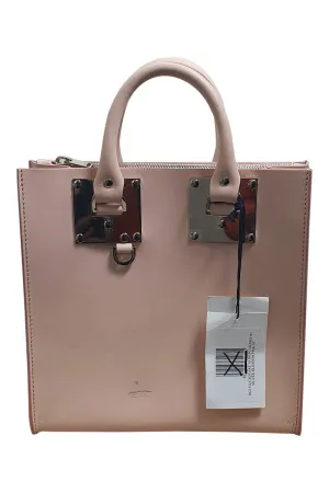 SOPHIA HULME Albion Pink Leather Top Handle Box Bag (M)