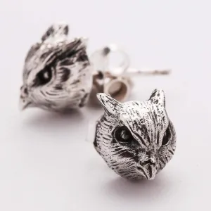 Sterling Silver Owl Earrings