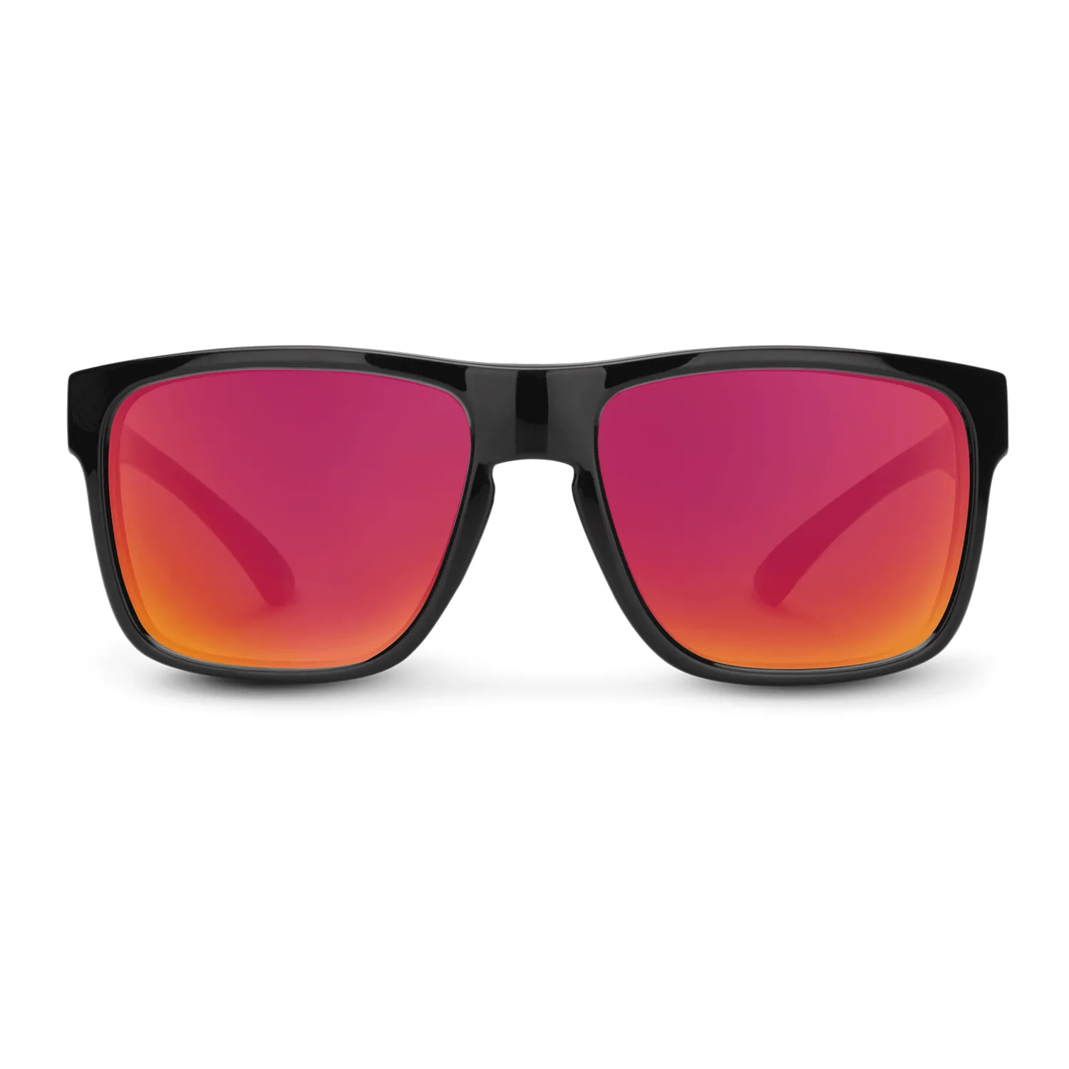 Suncloud Rambler Sunglasses Black/Polarized Red Mirror