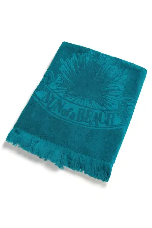 Teal | Monochrome Beach Towel