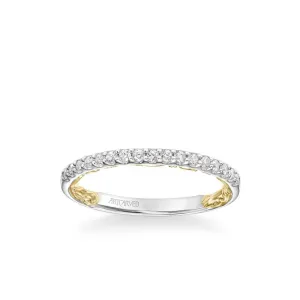 Theda Lyric Collection Classic Diamond Wedding Band