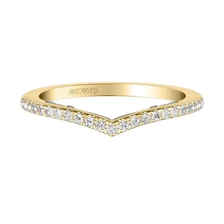 Tracy Lyric Two-Tone Diamond Wedding Band