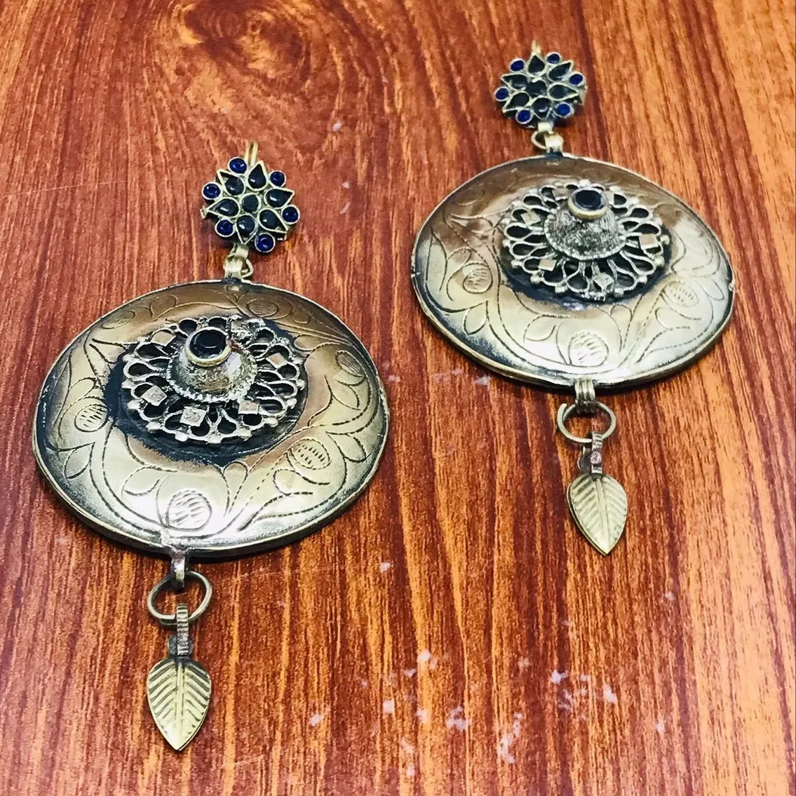 Turkmen Vintage Massive Dangle Earrings