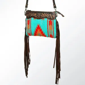 Turquoise Aztec Purse with Fringe