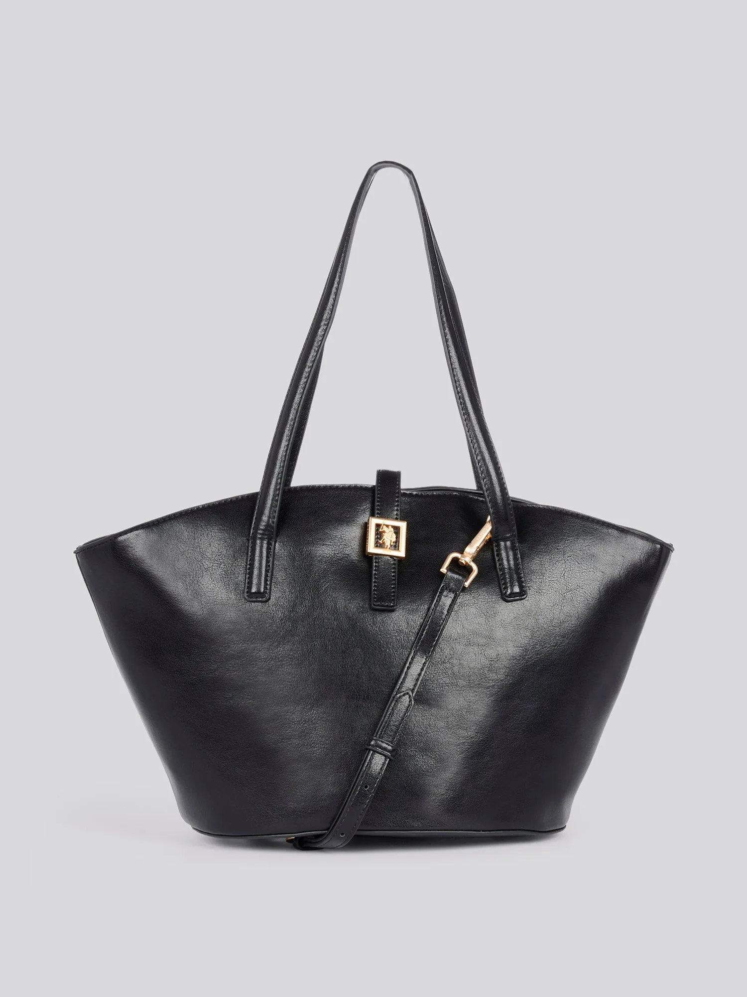 U.S. Polo Assn. Womens Caring Shopping Bag in Black