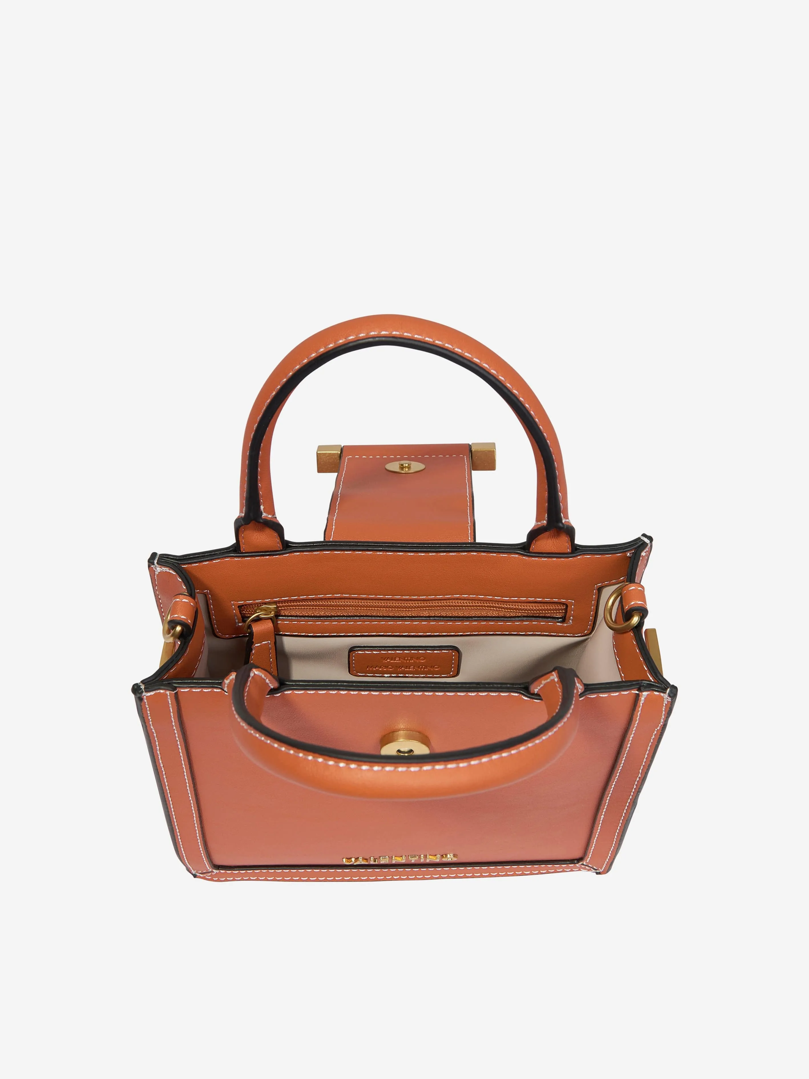 Valentino Girls Frosty Shopping Bag in Orange (W:19cm)