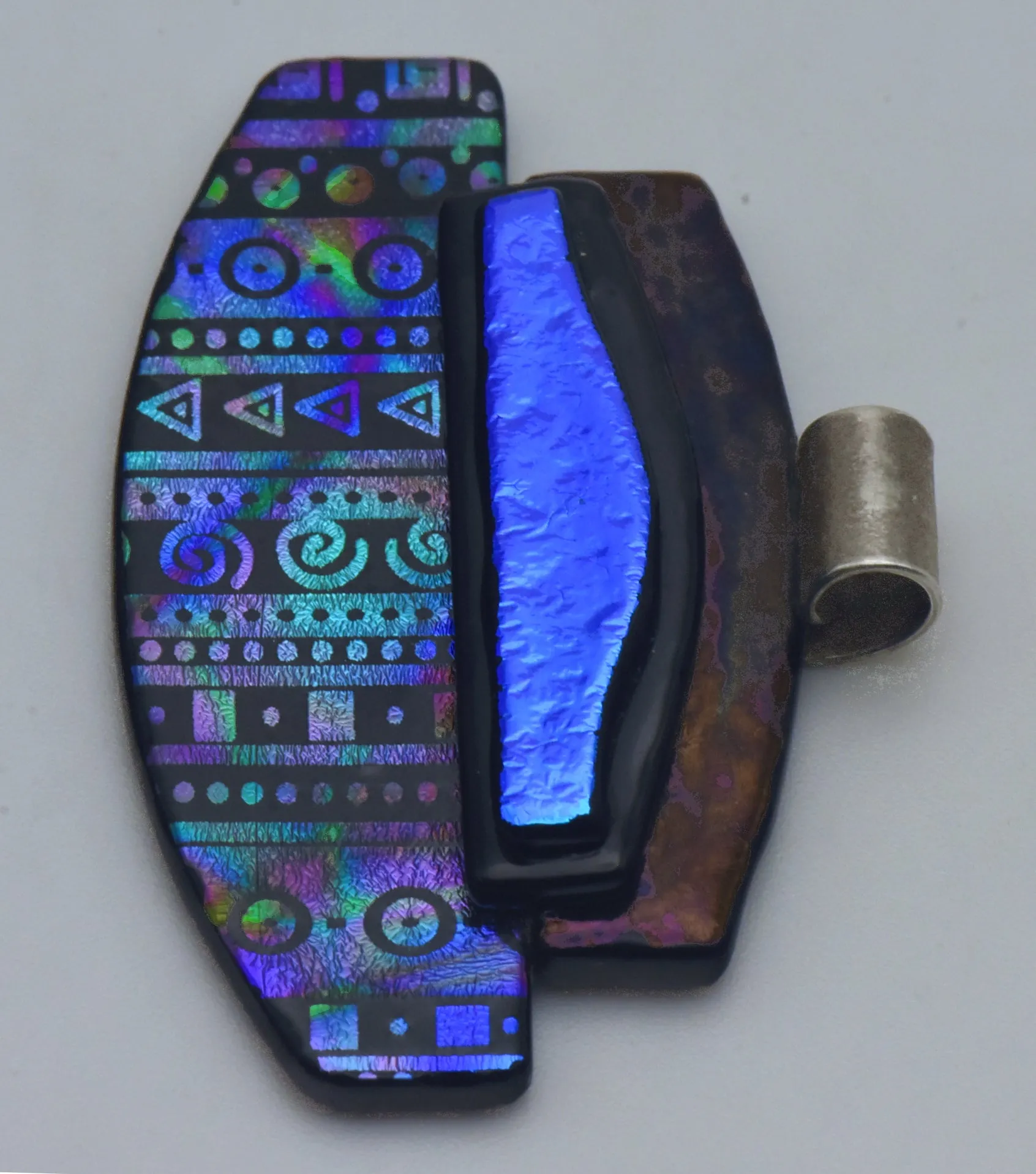 Vintage Dichroic Glass Modern Design Pendant