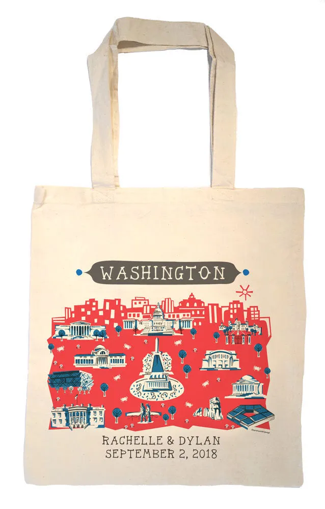 Washington DC Tote Bag-Wedding Welcome Tote