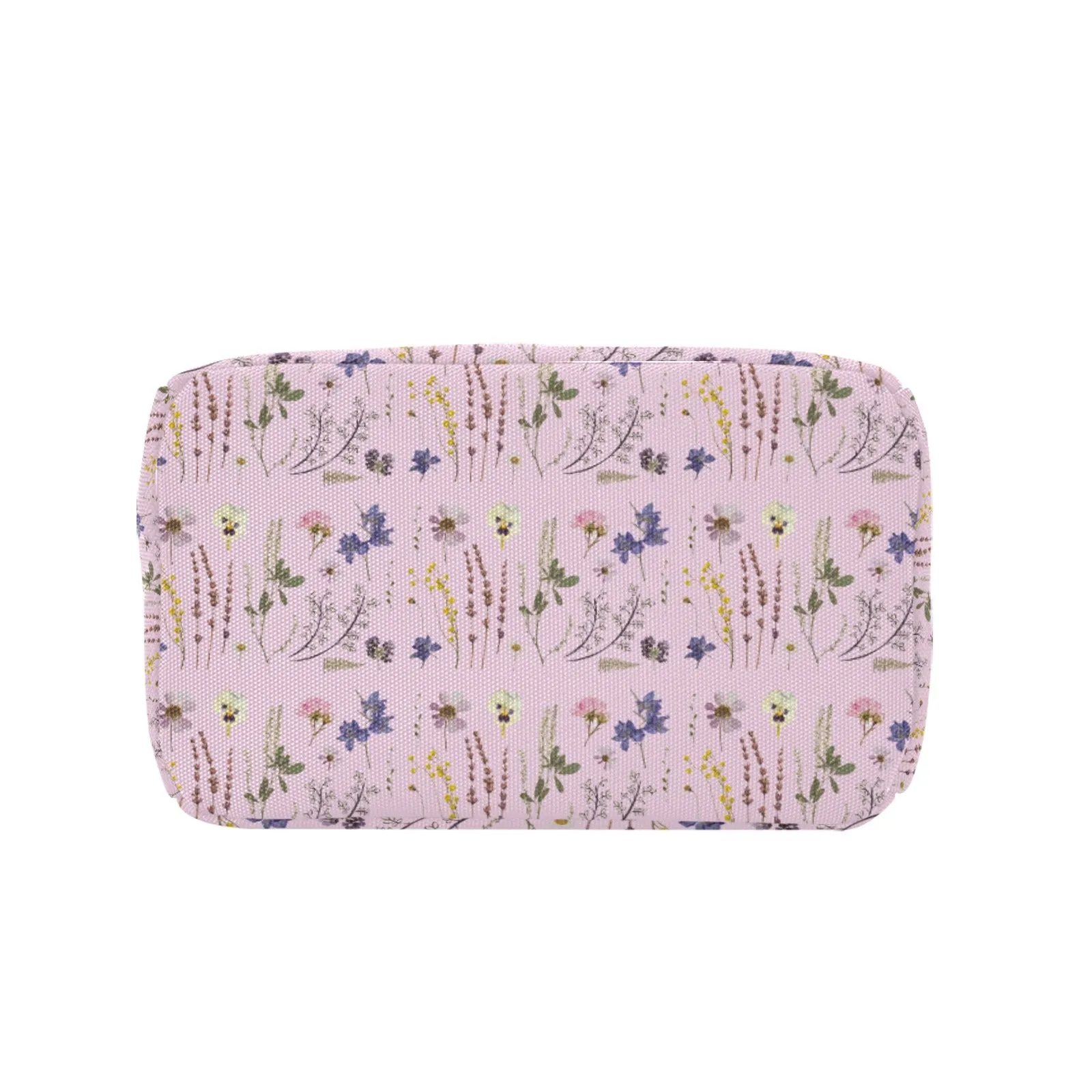 Wildflowers Pink Insulated Zipper Lunch Bag