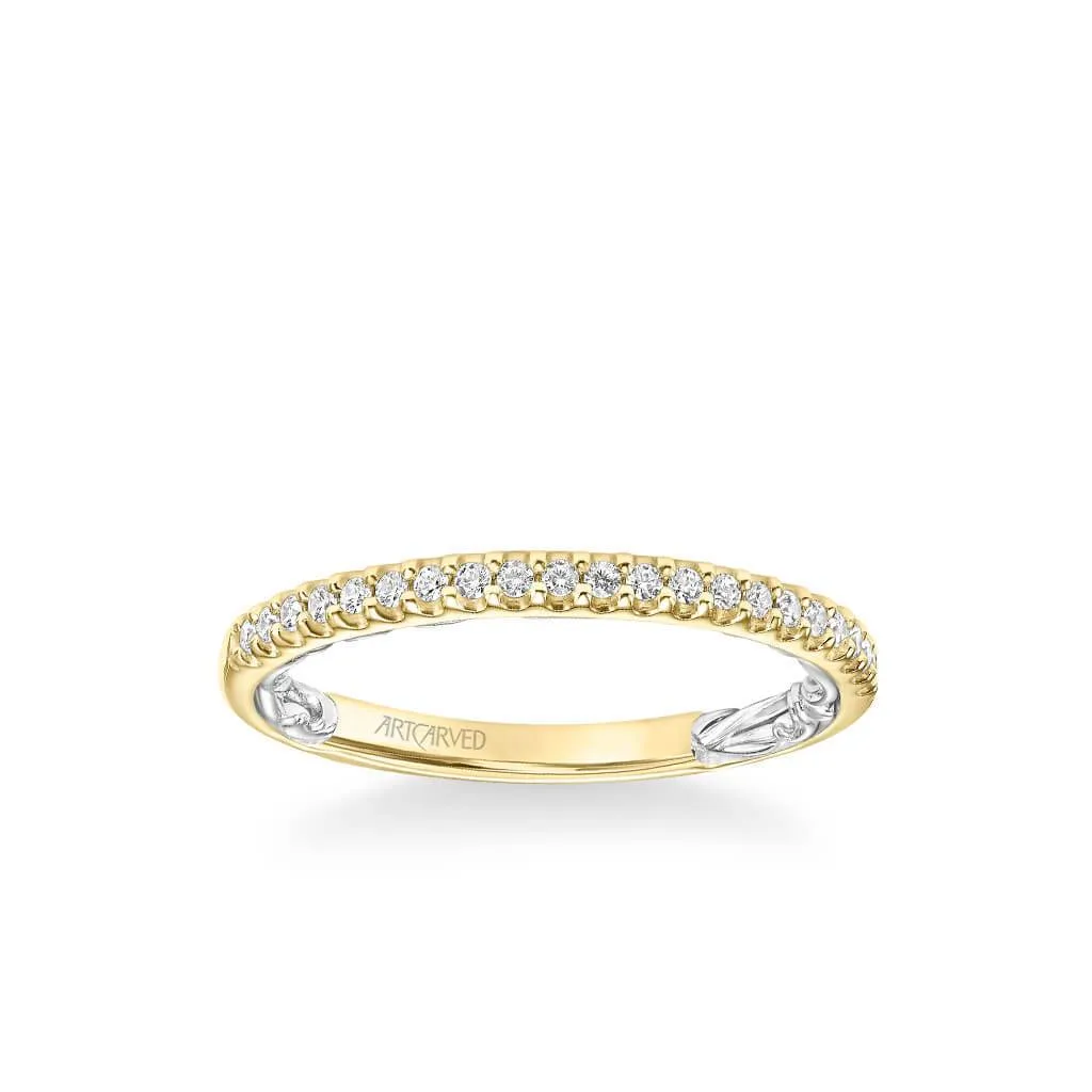 Winifred Lyric Collection Classic Diamond Wedding Band