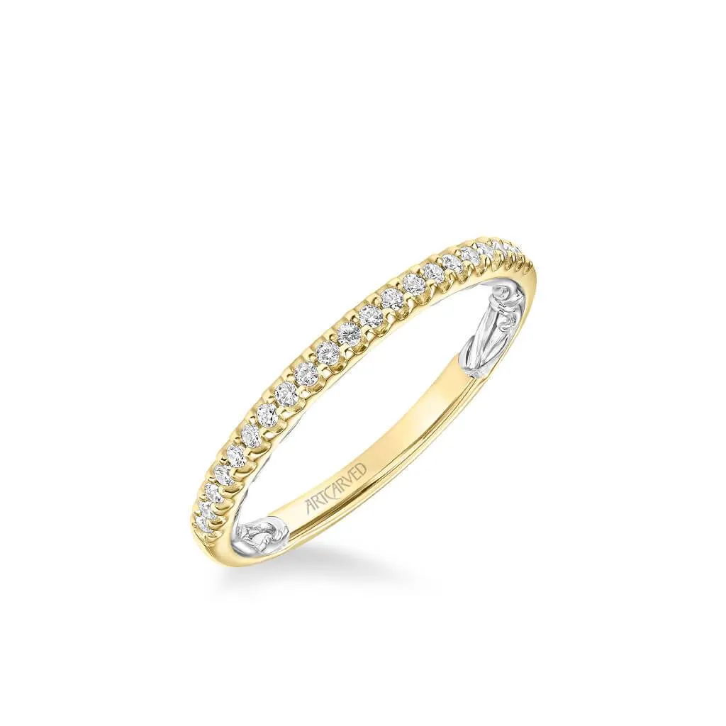 Winifred Lyric Collection Classic Diamond Wedding Band