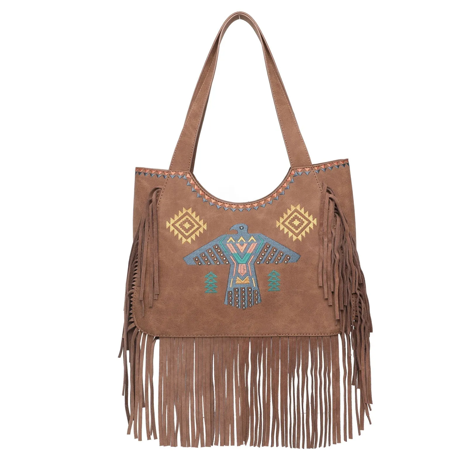 Wrangler Embroidered Fringe Collection Concealed Carry Tote